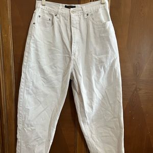 White Route 66 Mom Jeans